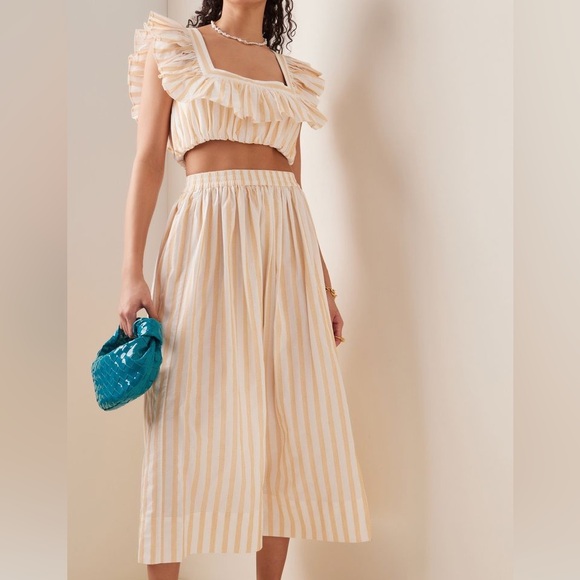 Acler Maxwell stripe top and skirt set. Size 4 - Picture 12 of 14